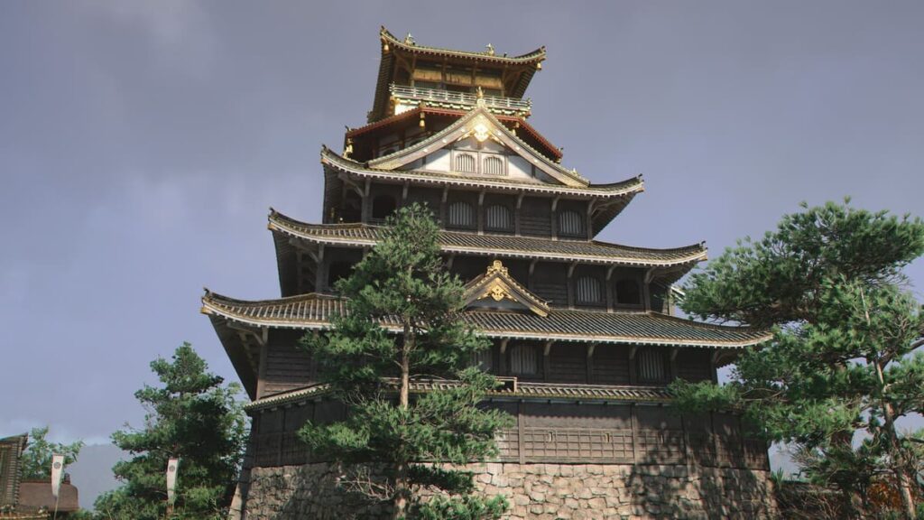 アサシンクリードシャドウズ。安土城天主。