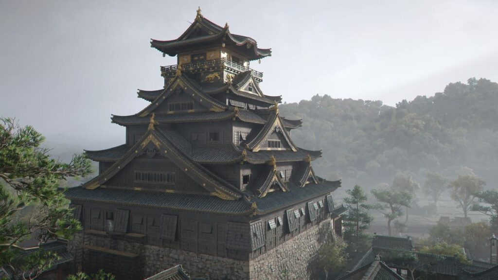 アサシンクリードシャドウズ。大阪城天守。