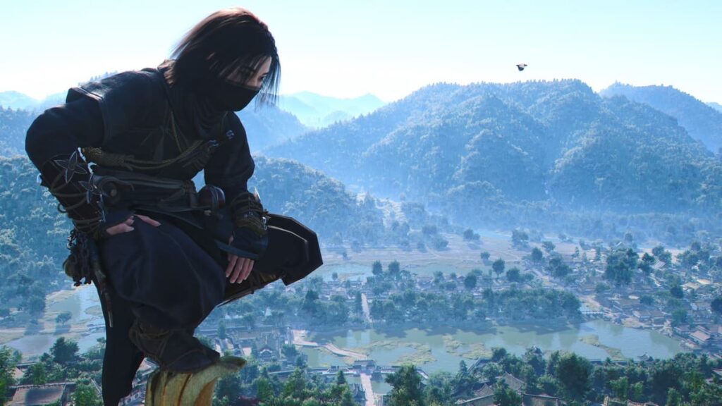 アサシンクリードシャドウズ。安土城天主からの眺め。