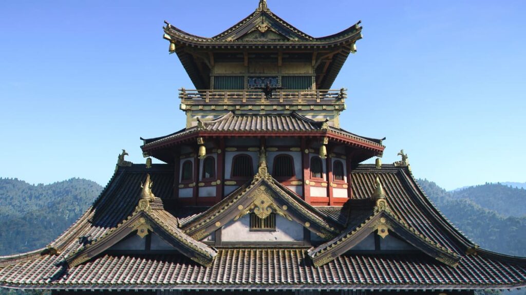 アサシンクリードシャドウズ。安土城天主。