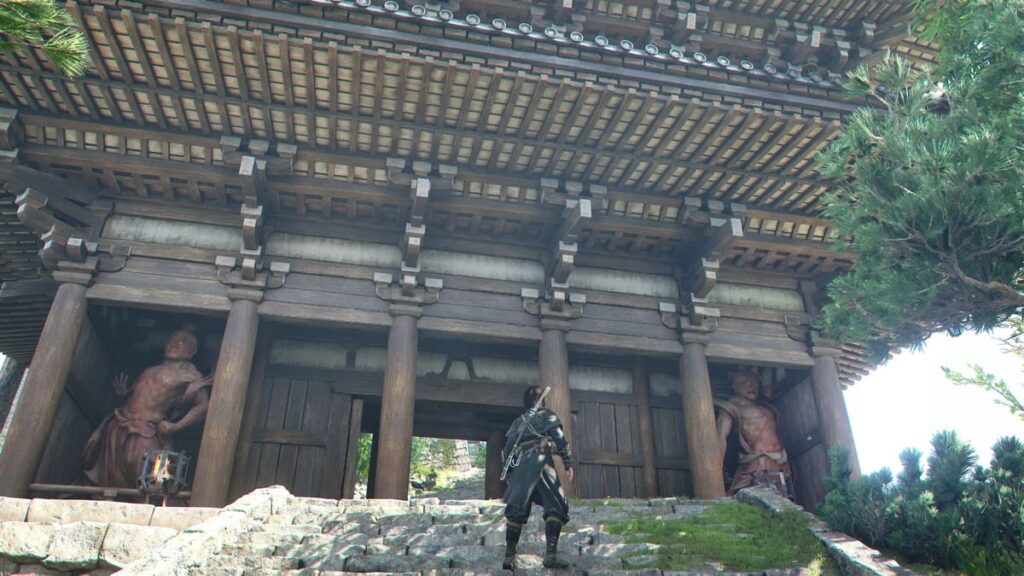 アサシンクリードシャドウズ。安土城二王門。