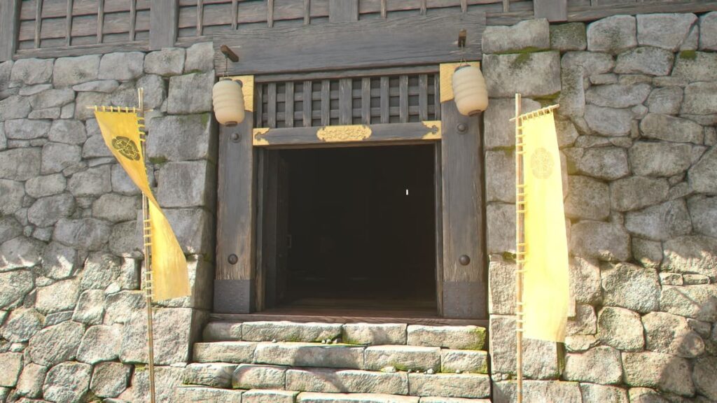 アサシンクリードシャドウズ。安土城天主入口。