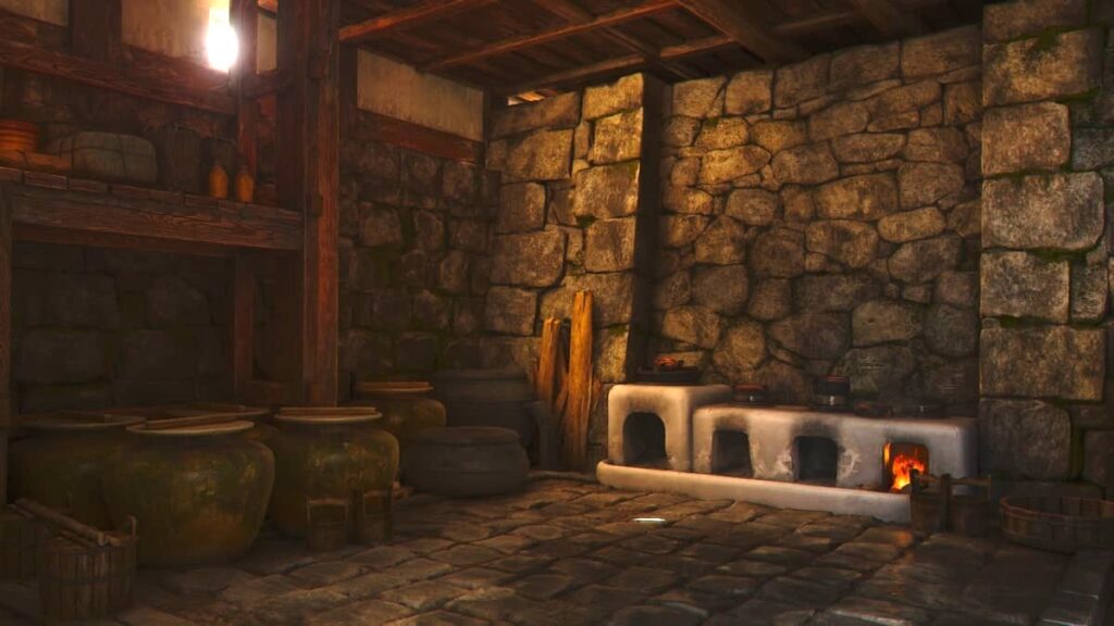 アサシンクリードシャドウズ。安土城天主。かまど。